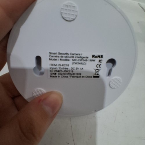 MERKURY SMART WI-FI INDOOR CAMERA 1080P HD - WHITE - (MODEL: MIC-CW248-199W) image 5