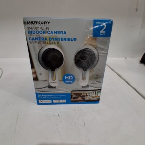 MERKURY SMART WI-FI INDOOR CAMERA 1080P HD - WHITE - (MODEL: MIC-CW248-199W) image 8