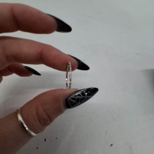 WOMENS POMPE 113 PAVÉ-STYLE RING - 1 MM - STERLING SILVER image 2