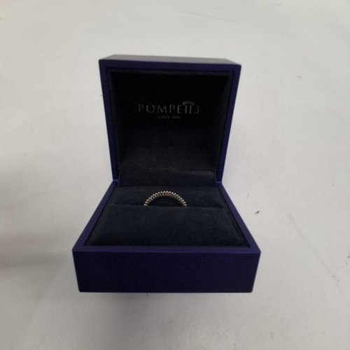WOMENS POMPE 113 PAVÉ-STYLE RING - 1 MM - STERLING SILVER image 4