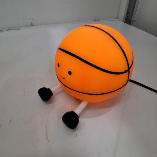 MINI RECHARGEABLE BASKETBALL NIGHT LAMP - ORANGE/BLACK image 2