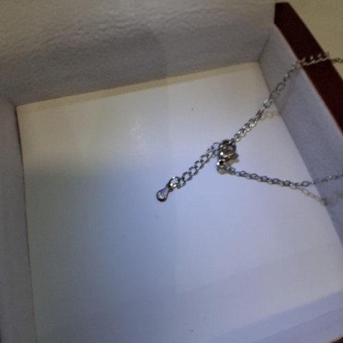 TO MY DAUGHTER FROM DAD PENDANT NECKLACE WITH ELEGANT DISPLAY BOX - SILVER TONE/s925 image 2