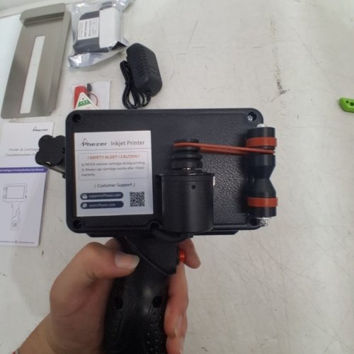 PHEZER UPGRADED HANDHELD INKJET PRINTER FOR ANY SURFACE WITH QUICK-DRY INK CARTRIDGE - BLACK (MODEL: P16) image 6