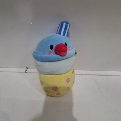 PUCHI GUMI BOBA TEA BIRD PLUSH - 7" - BLUE/YELLOW/PINK image 2