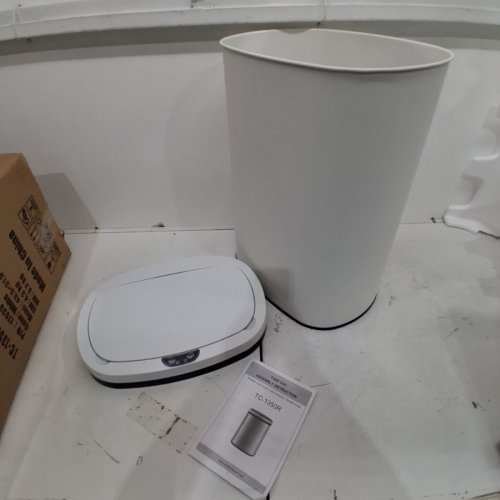 BESTOFFICE AUTOMATIC TOUCH FREE KITCHEN TRASH/GARBAGE CAN - 13 GALLONS - WHITE (MODEL: TC-1350R-WHITE) image 3