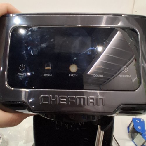 CHEFMAN CRAFTBREW ESPRESSO MACHINE 5-BAR PUMP DIGITAL ESPRESSO MAKER WITH STEAM WAND - BLACK (MODEL: RJ54-SS-15-D-BLK-CA) image 2