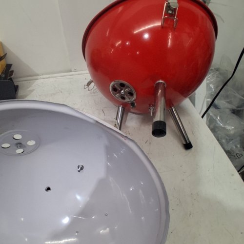 TABLE TOP BOBBER CHARCOAL GRILL - RED AND WHITE (MODEL: 101334555) image 4