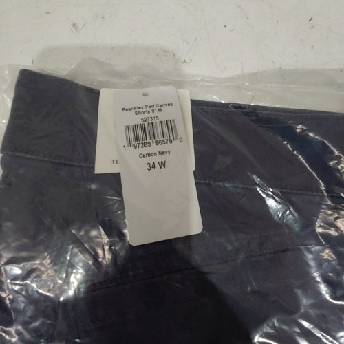 MEN'S L.L.BEAN BEANFLEX PERFORMANCE CANVAS SHORTS - 34 WIDE - 9" INSEAM - CARBON NAVY (STYLE: 527315) image 3