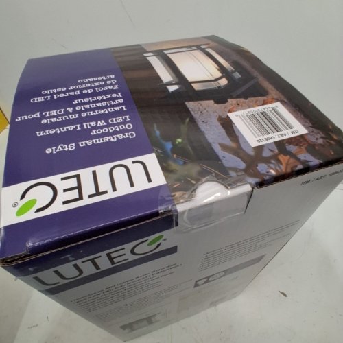 LUTEC CRAFTSMAN STYLE OUTDOOR LED WALL LANTERN - 12.5" X 7.5" X 7" - BLACK (MODEL: 1806320) image 3
