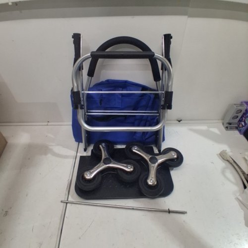 VEVOR FOLDING STAIR CLIMBER TROLLEY DOLLY - 36L - BLUE/GREY (MODEL: ‎2029B) image 2