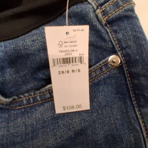 WOMEN'S GAP MATERNITY JEANS - 29/8 R/S - BLUE image 3