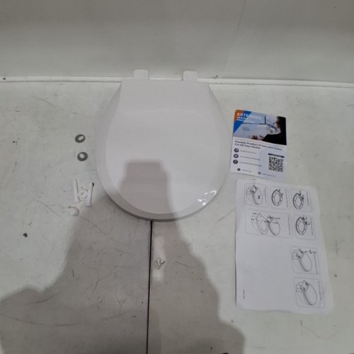 GARVEE ROUND SLOW CLOSE TOILET SEAT WITH BUILT IN TODDLER SEAT FOR POTTY TRAINING AND MAGNETS - 17" - WHITE (MODEL: PHO_0VP67XWL) image 2
