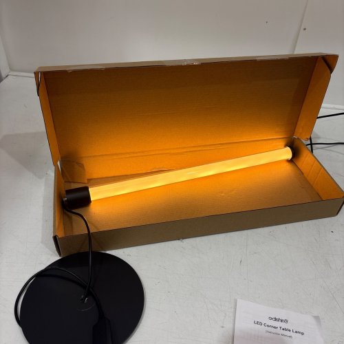 EDISHINE LED CORNER TABLE LAMP- 3 DIMMABLE COLOR TEMPERATURE, TOUCH CONTROLLER - 2700-6500K -BLACK (MODEL: HLTL12U) image 3