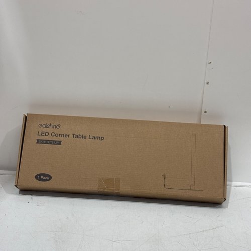 EDISHINE LED CORNER TABLE LAMP- 3 DIMMABLE COLOR TEMPERATURE, TOUCH CONTROLLER - 2700-6500K -BLACK (MODEL: HLTL12U) image 4