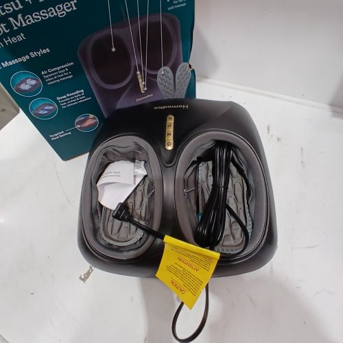 HOMEDICS SHIATSU AIR FOOT MASSAGER WITH HEAT - FITS UP TO MEN'S SIZE 13 - BLACK (MODEL:2757914) image 3
