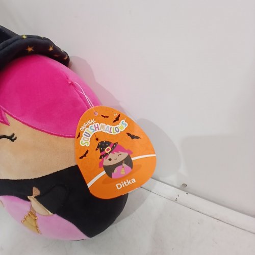SQUISHMALLOWS GITKA WITCH PLUSH - 8" - BLACK & PINK image 3