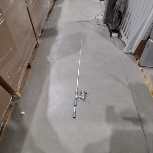 BPS JOHNY MORRIS CARBONLITE FISHING ROD AND SPINNING REEL - 6FT 6" - 6.2:1 - 1/8–1/2 OZ LURE WT - 4–12 LBS LINE WT - WHITE AND GREY (MODEL: JCT66MSF) image 2