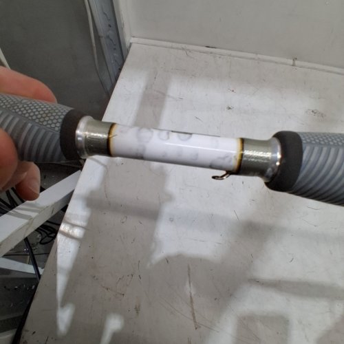 BPS JOHNY MORRIS CARBONLITE FISHING ROD AND SPINNING REEL - 6FT 6" - 6.2:1 - 1/8–1/2 OZ LURE WT - 4–12 LBS LINE WT - WHITE AND GREY (MODEL: JCT66MSF) image 3