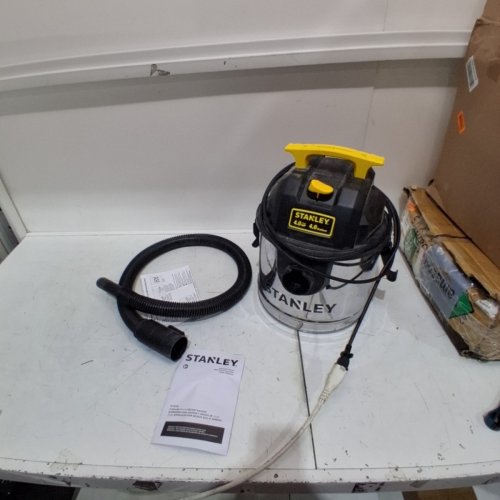 STANLEY STAINLESS STEEL WET/DRY SHOP VACUUM- 3GAL - BLACK/YELLOW (MODEL: SL18136) image 3
