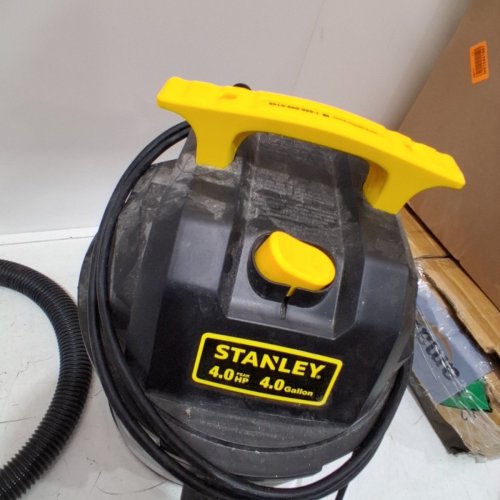 STANLEY STAINLESS STEEL WET/DRY SHOP VACUUM- 3GAL - BLACK/YELLOW (MODEL: SL18136) image 4