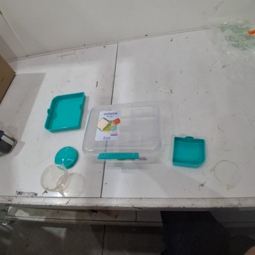 SISTEMA TO GO BENTO CUBE FOOD CONTAINER TEAL - 1.65L image 2