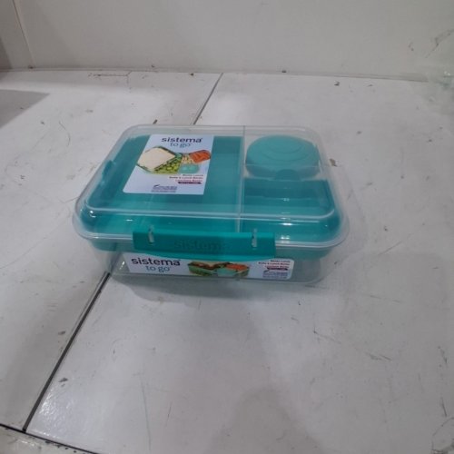 SISTEMA TO GO BENTO CUBE FOOD CONTAINER TEAL - 1.65L image 3