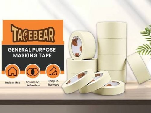 10PK TAPEBEAR GENERAL PURPOSE MASKING TAPE (MODEL:MA1201) image 2