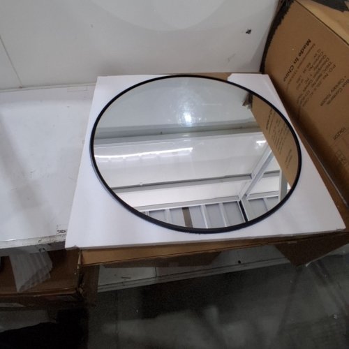 A.T.LUMS ROUND MIRROR - 28" - BLACK image 2