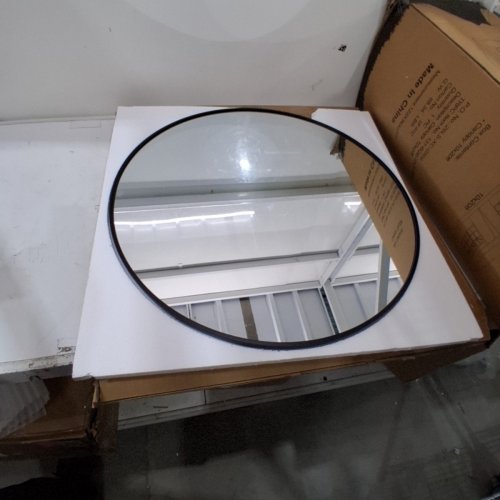 A.T.LUMS ROUND MIRROR - 28" - BLACK image 3