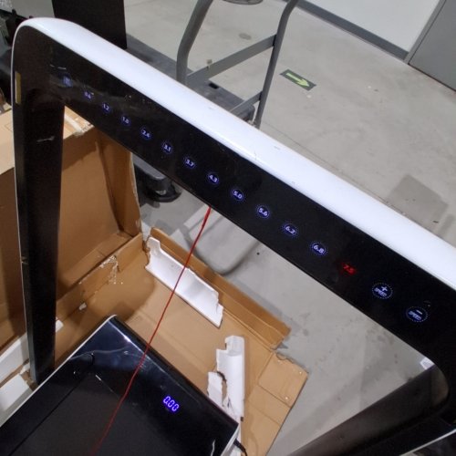 COSTWAY SUPERFIT FOLDING TREADMILL WITH REMOTE - APP SPEAKER - LED DISPLAY - 2.25 H/P WITH 7.5MPH TOP SPEED - WHITE (MODEL: SP37591SH-WH) image 2