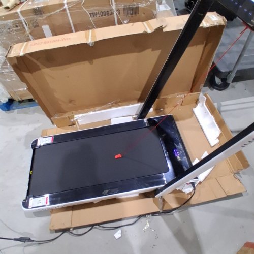 COSTWAY SUPERFIT FOLDING TREADMILL WITH REMOTE - APP SPEAKER - LED DISPLAY - 2.25 H/P WITH 7.5MPH TOP SPEED - WHITE (MODEL: SP37591SH-WH) image 4