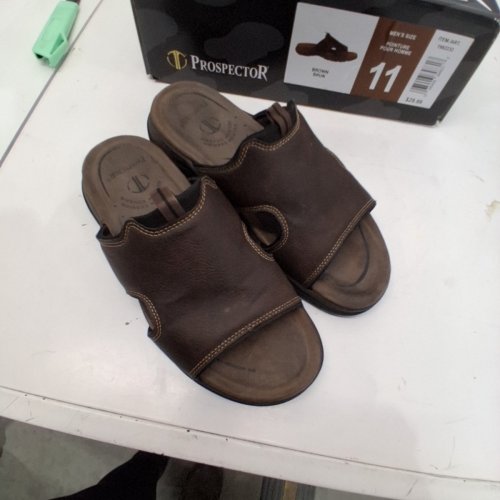 MEN'S PROSPECTOR AUSTIN 2.0 SLIDE SANDAL - SIZE 11 - BROWN/BLACK (STYLE: 1982232) image 2