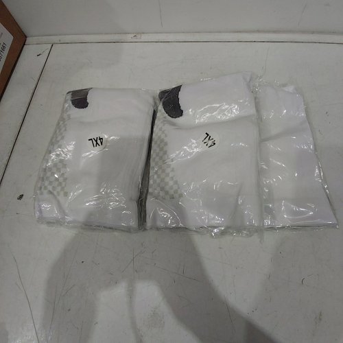 3PR UNISEX ADULT SQUEEZEGEAR COMPRESSION SOCKS - 4XL -WHITE/GREY image 2