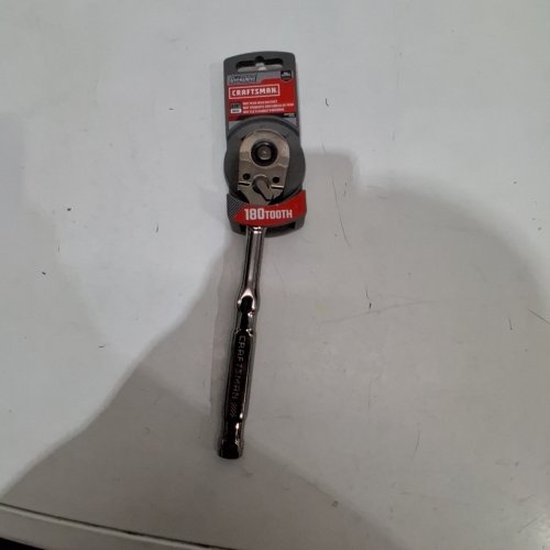 CRAFTSMAN OVERDRIVE PEAR HEAD RATCHET - 180T - 3/8" DRIVE - SILVER (MODEL: CMMT82111) image 2