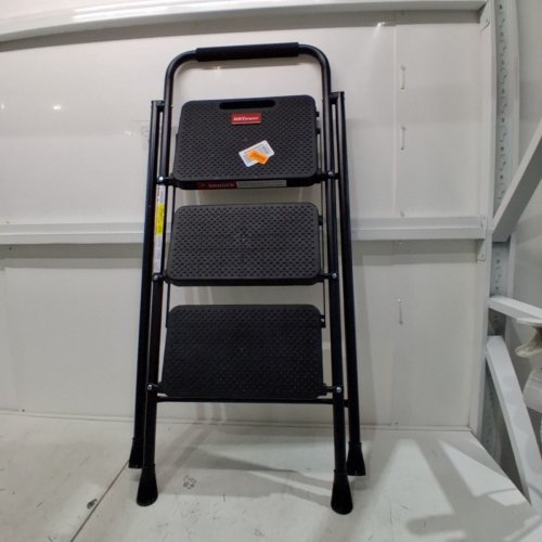 HBTOWER 3 STEP FOLDING LADDER - BLACK (MODEL: ZL1602) image 2