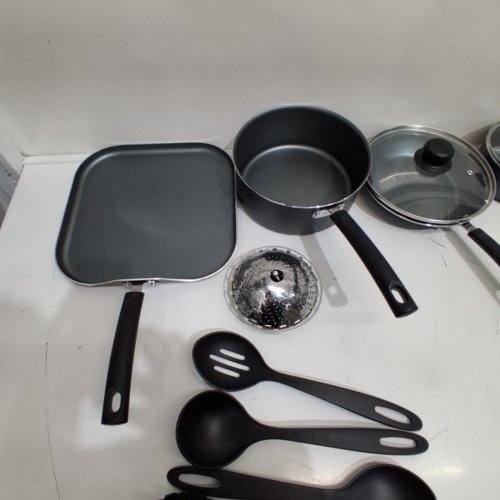 12PC TRAMONTINA NONSTICK COOKWARE SET - BLACK (MODEL: 80119/545) image 5