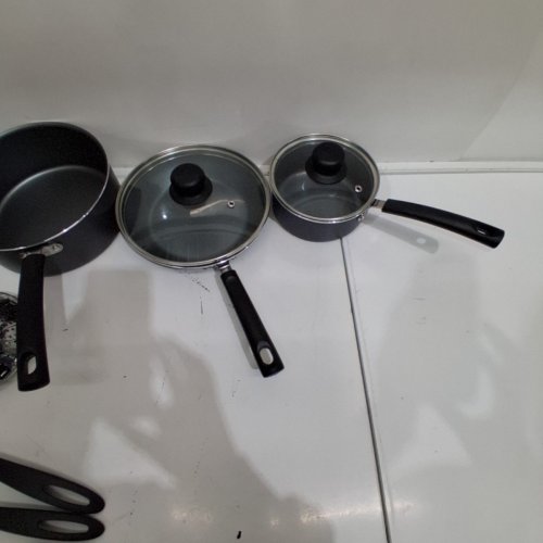 12PC TRAMONTINA NONSTICK COOKWARE SET - BLACK (MODEL: 80119/545) image 6