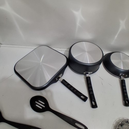 12PC TRAMONTINA NONSTICK COOKWARE SET - BLACK (MODEL: 80119/545) image 8