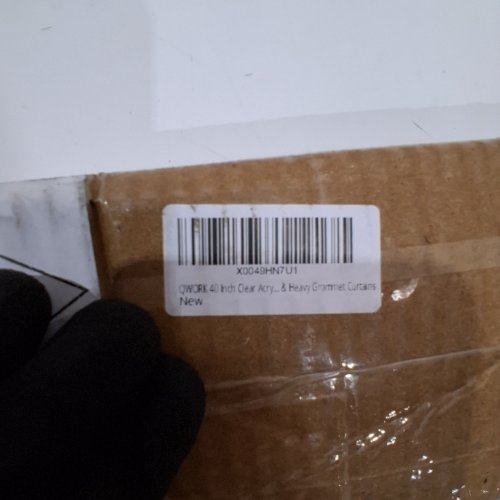 4PC QWORK ACRYLIC CURTAIN PULL RODS - 36"/40" - CLEAR image 2