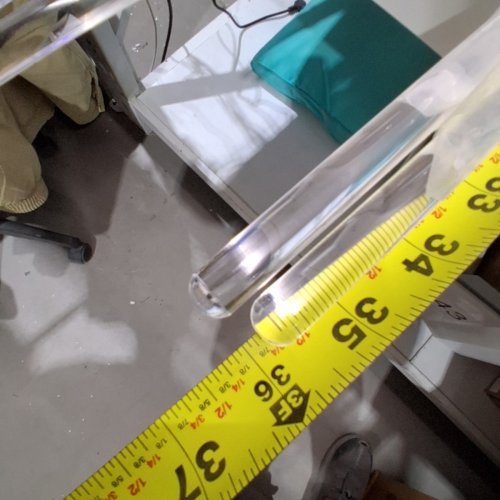 4PC QWORK ACRYLIC CURTAIN PULL RODS - 36"/40" - CLEAR image 4