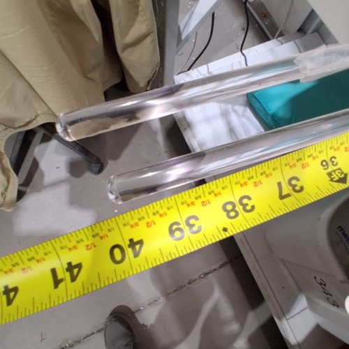 4PC QWORK ACRYLIC CURTAIN PULL RODS - 36"/40" - CLEAR image 5