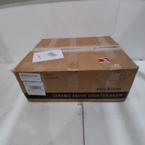 DECORAPORT CERAMIC ABOVE COUNTER BASIN SINK, 24"X14"X4", WHITE (MODEL: CL-1320) image 5