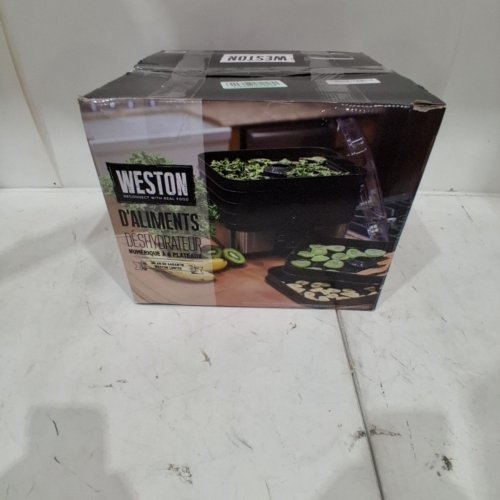WESTON 6-TRAY BLACK FOOD DEHYDRATOR WITH TEMPERATURE SENSOR - 500W - BLACK (MODEL: 75-0401-W) image 5