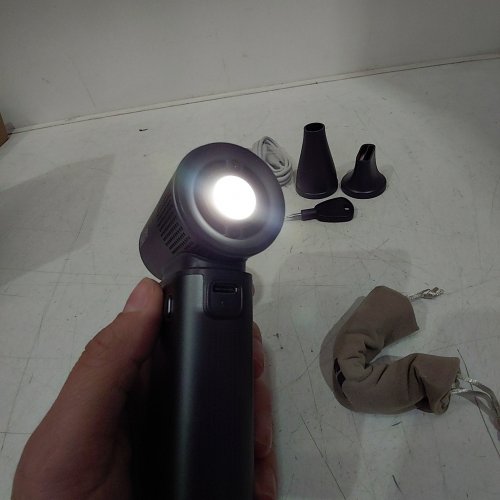 JISULIFE HANDHELD RECHARABLE FAN ULTRA 2 - WITH FLASHLIGHT - 100 SPEED GEARS - 9000MAH BATTERY - 18W POWER BANK- GREY image 2