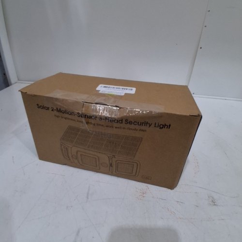 INTELAMP SOLAR POWERED DUAL MOTION SENSOR LED LIGHTING DUSK TO DAWN SECURITY FLOODLIGHT - 9/8FT/1200 LM/6000MAH - BLACK (MODEL: YL002-12B) image 5