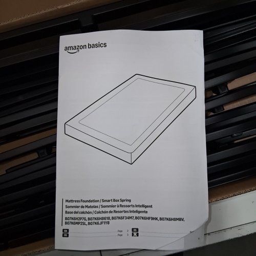 SMART BOX SPRING BED BASE - 9"- FULL - BLACK (MODEL: B07K6HF9HK) image 4