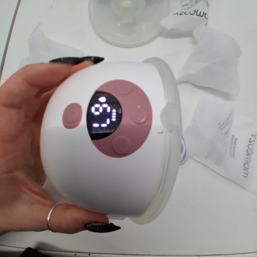 MOMCOZY M5 SMART WEARABLE BREAST PUMPS WITH APP CONTROL - WHITE (MODEL: BP380) image 2