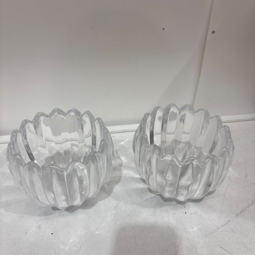 2PK WALL SCONCES VINTAGE LIGHT FIXTURE WITH GLASS TULIP SHADES - CLEAR / GOLD image 4