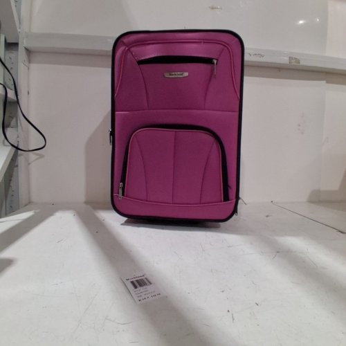 2PC ROCKLAND EXPANDABLE LUGGAGE/SUITCASE SET WITH WHEELS AND LOCKING ZIPPERS - PINK - (MODEL: F102-PINK) image 2