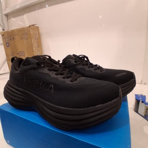 MEN'S HOKA BONDI 8 RUNNING SHOES - 10D - BLACK (STYLE:1127953) image 3